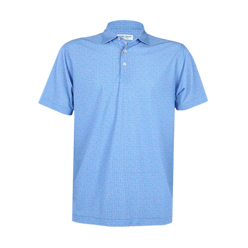 PETER MILLAR Casa Nova Mesh Performance Mesh Polo (Blue Sea)