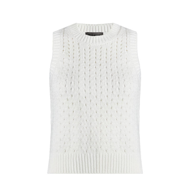 GFORE Villa Cotton Blend Sweater Vest (White)