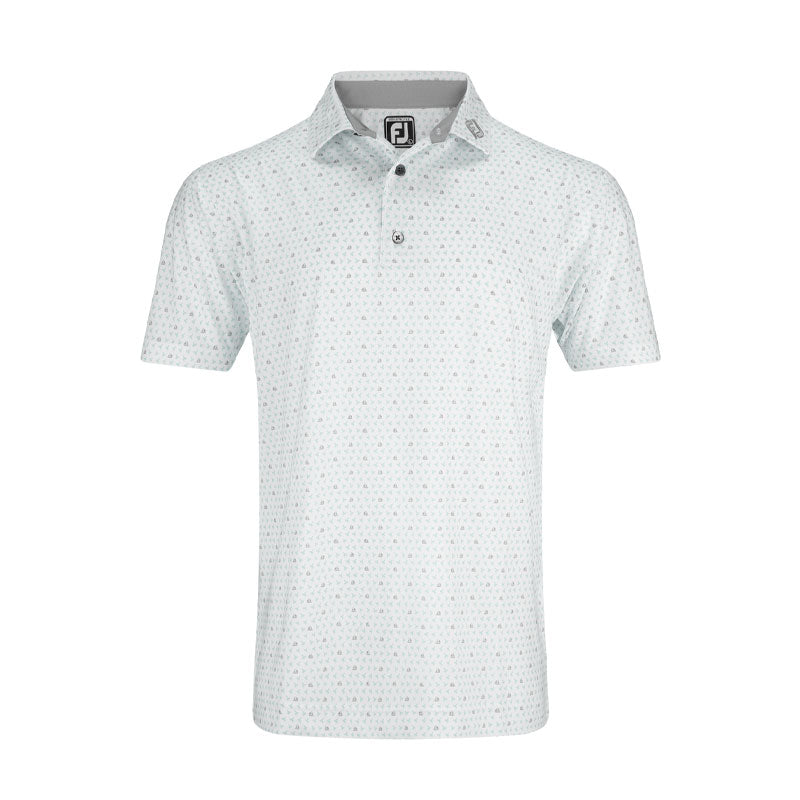 FOOTJOY Flying Wasp Lisle Men?s Polo (White)
