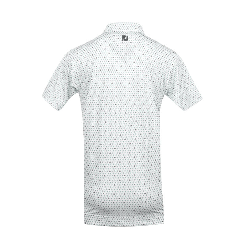 FOOTJOY Flying Wasp Lisle Men?s Polo (White)