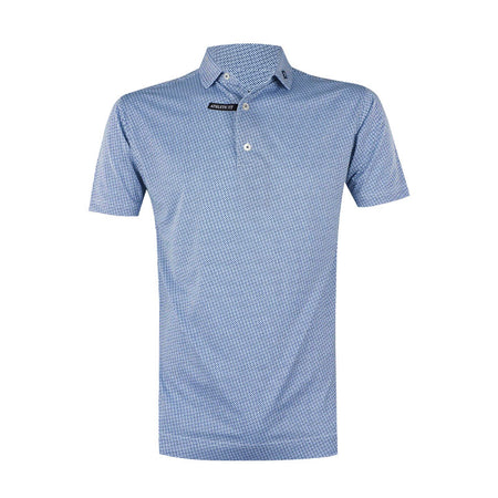 FOOTJOY Pinwheel Print Lisle Men's Polo (Navy)