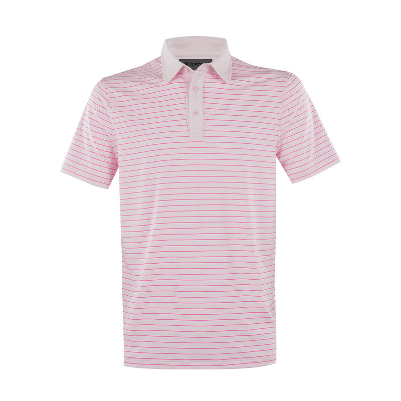 GFORE Feeder Stripe Men's Tech Jersey Polo (Blush)