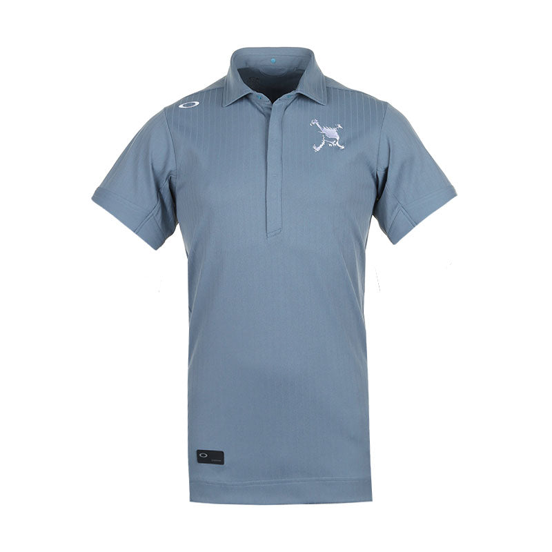 OAKLEY Japan Skull Sleek Stripe Men's Polo (Blue)