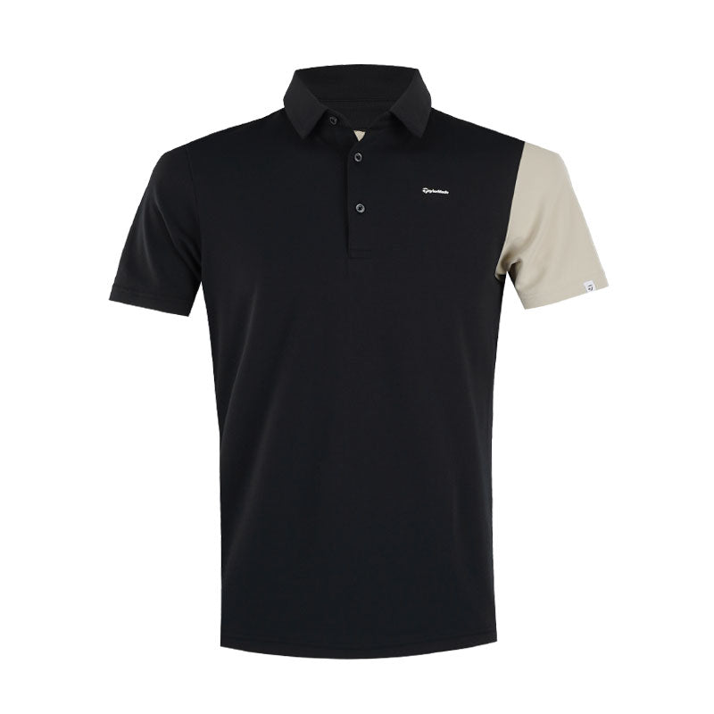 TAYLORMADE Diagonal Block Men's Polo (Black)