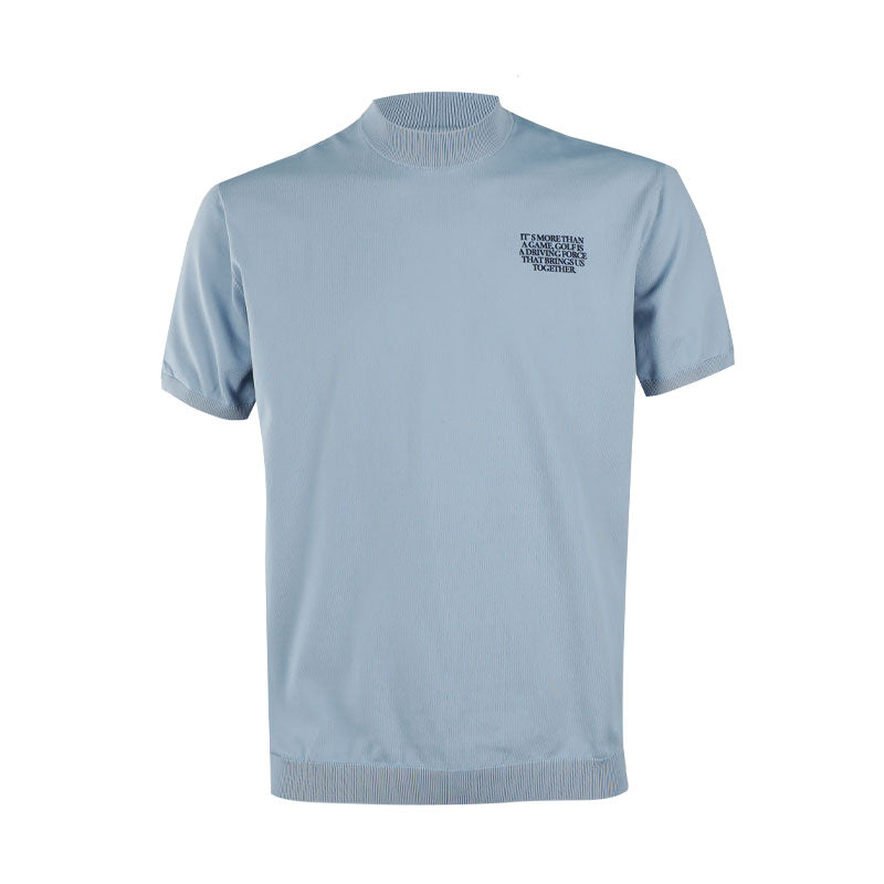 TAYLORMADE x United Arrows Bg Knit Unisex Mock Shirt (Sax)