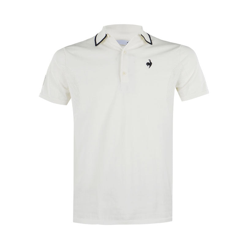 LE COQ SPORTIF GOLF Basic Knit Men's Polo (White)
