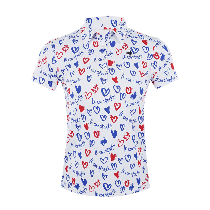 LE COQ SPORTIF GOLF Chicken Heart Women's Polo (White)