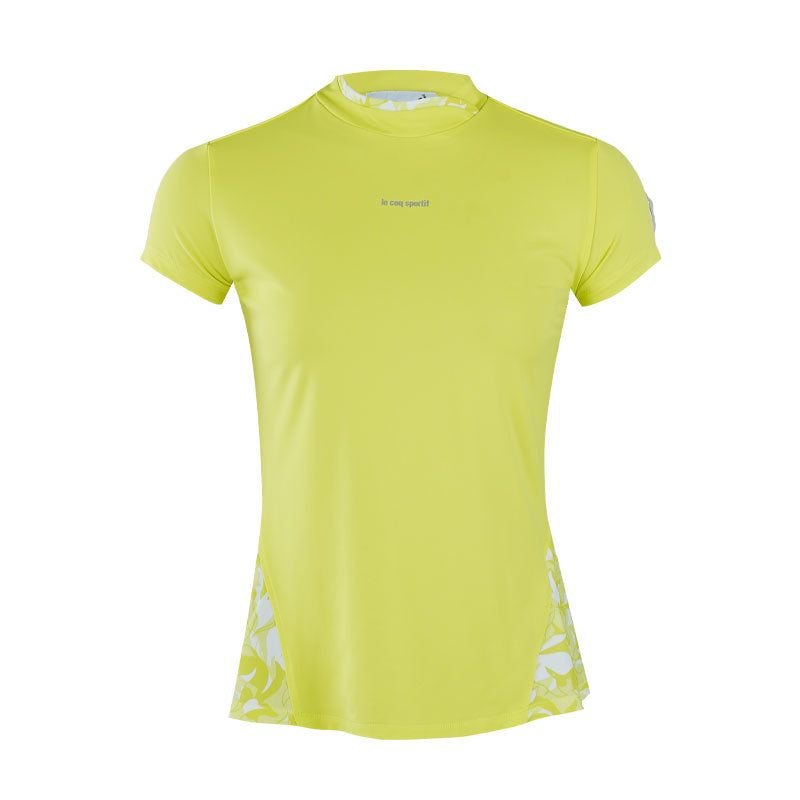 LE COQ SPORTIF GOLF Rijoume Women's Flare Mock Shirt (Yellow)