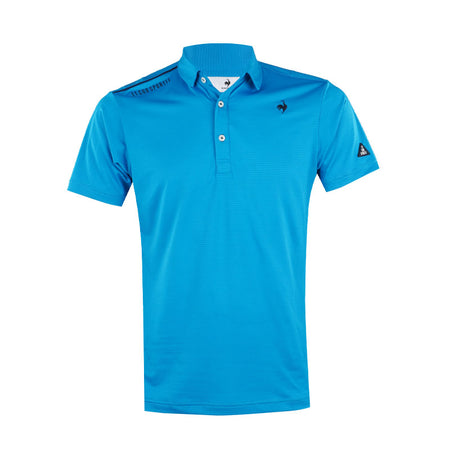LE COQ SPORTIF GOLF Stripe Men's Polo (Blue)