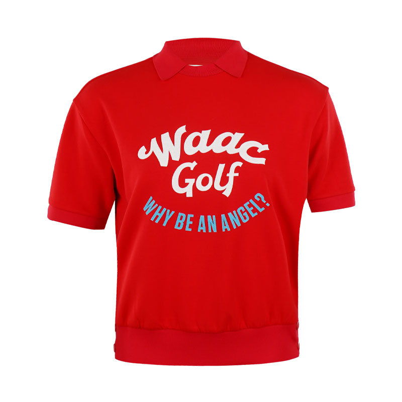 WAAC Logo Loose Fit Women's Sweatshirt (Red)