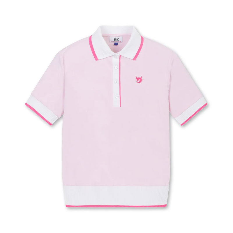 WAAC Athletic Rib Collar Women's Polo (Pink)