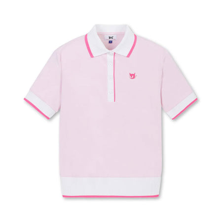 WAAC Athletic Rib Collar Women's Polo (Pink)