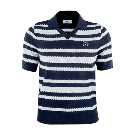 WAAC Multi Stripes Women's Knit Polo (Navy)