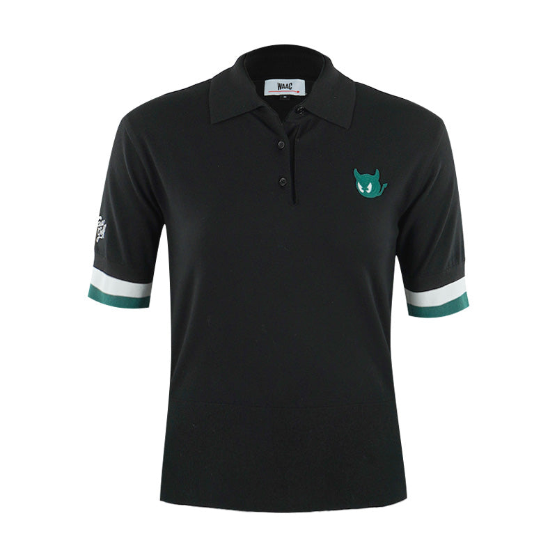 WAAC WTO Women's Knit Polo (Black)