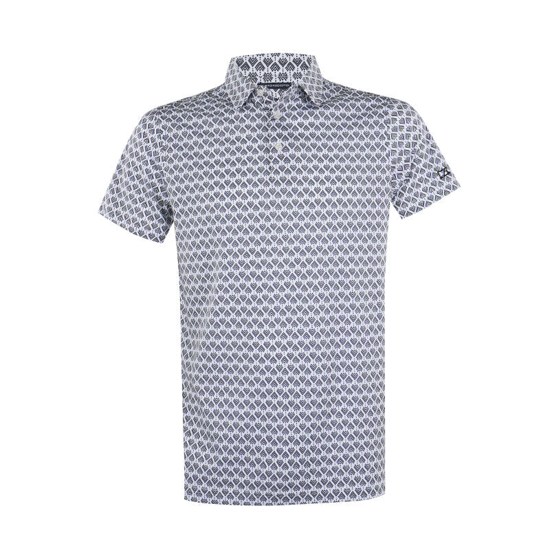 CUTTER & BUCK Mercerized Men's Polo (White/Black)