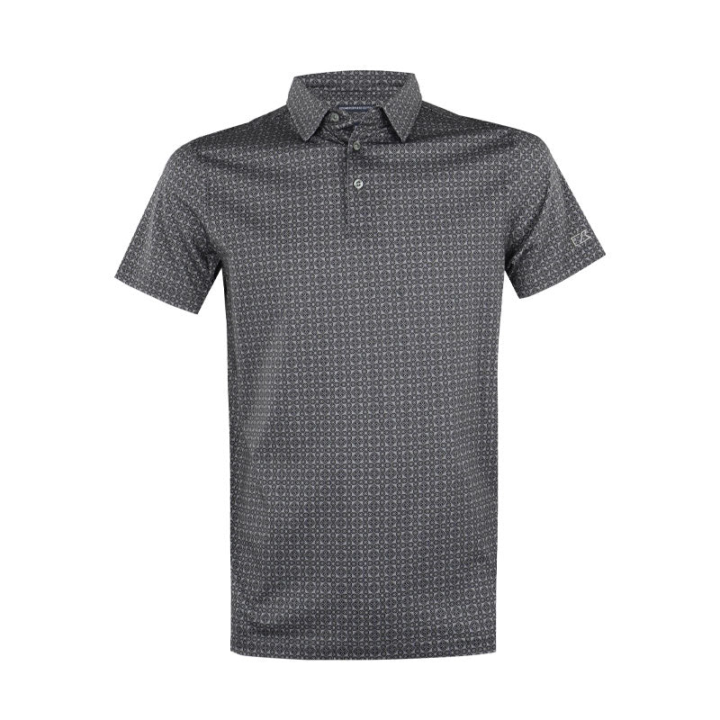 CUTTER & BUCK Mercerized Men's Polo (Black)