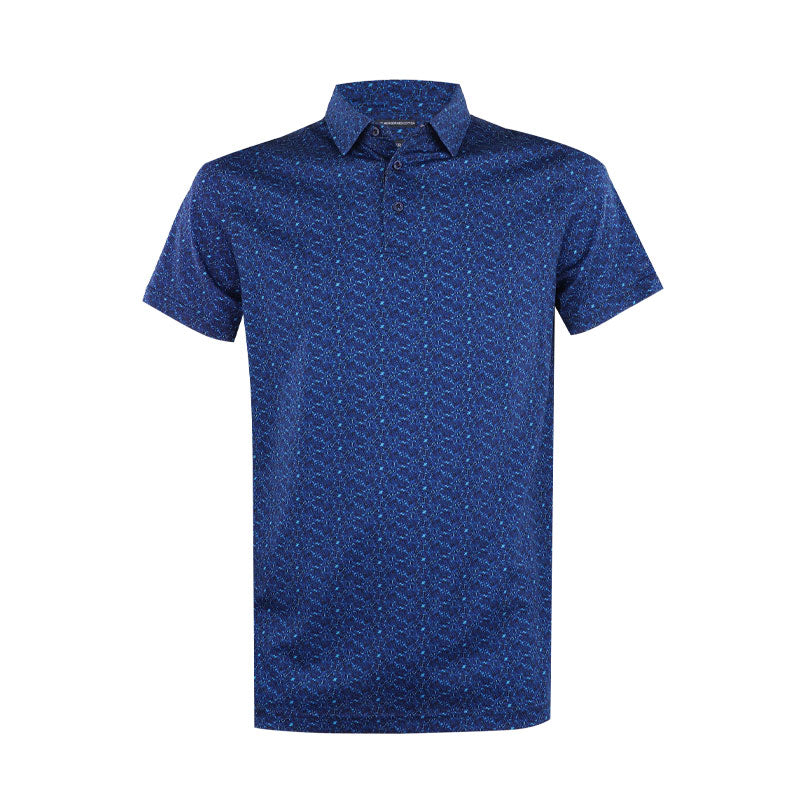 CUTTER & BUCK Mercerized Men's Polo (Multi Blue)