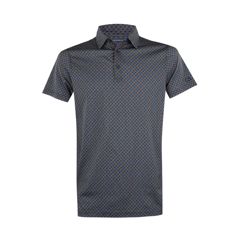 CUTTER & BUCK Mercerized Men's Polo (Multi Blue)