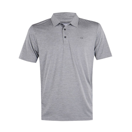 CALVIN KLEIN Hartford Mini Stripe Men's Polo (Silver)