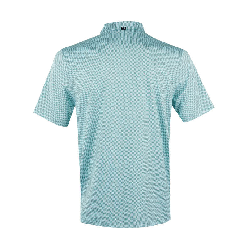 CUTTER & BUCK Geometric Print Men's Polo (Green)