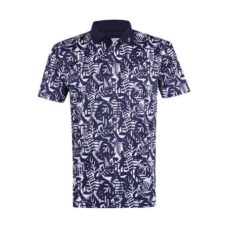 CALVIN KLEIN Pacific Coast Print Men's Polo (White/Blue)
