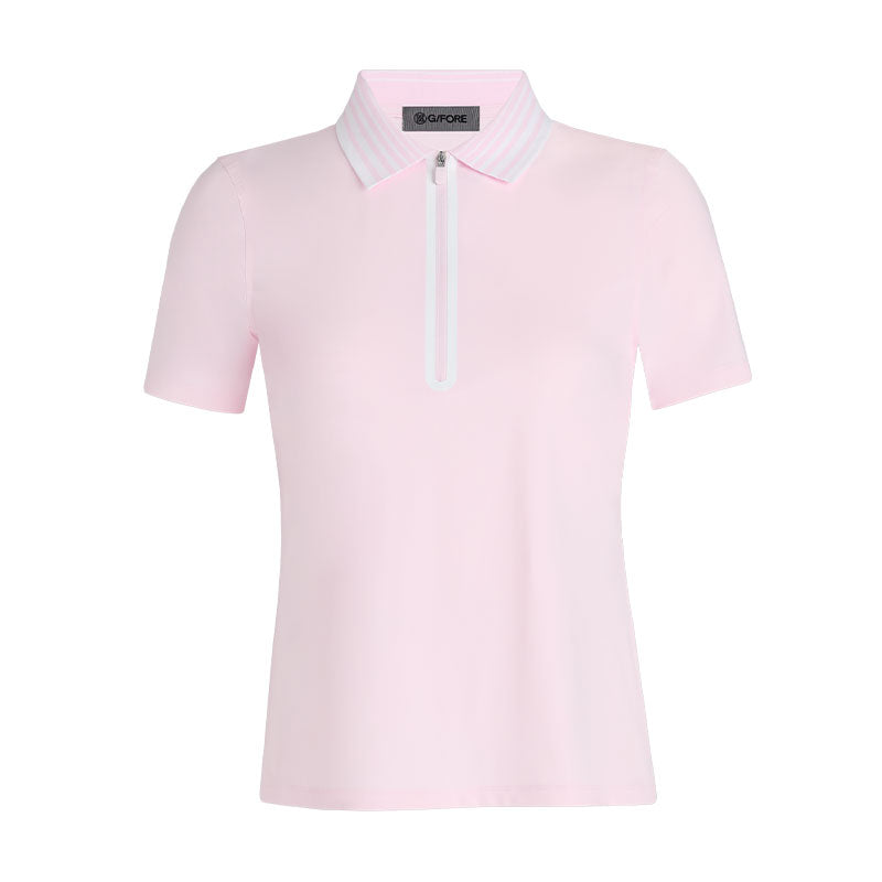 GFORE Silky Tech Nylon Quarter Zip Women's Polo (Blush)