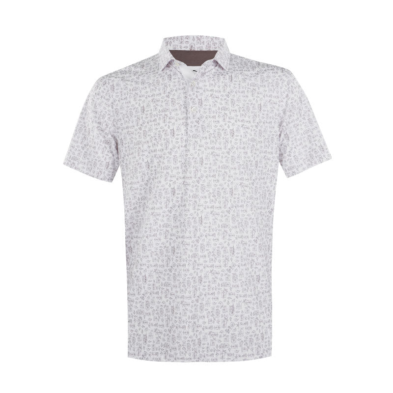 PUMA x Arnold Palmer Sketch Men's Polo (White/Bronze)