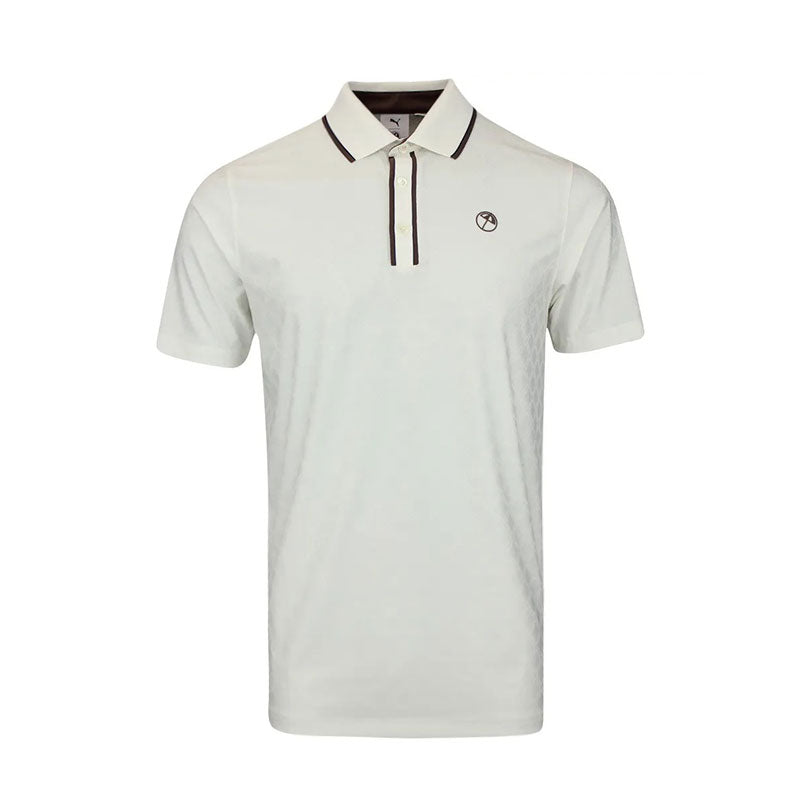 PUMA x Arnold Palmer Tipped Jaquard Men's Polo (Warm White)