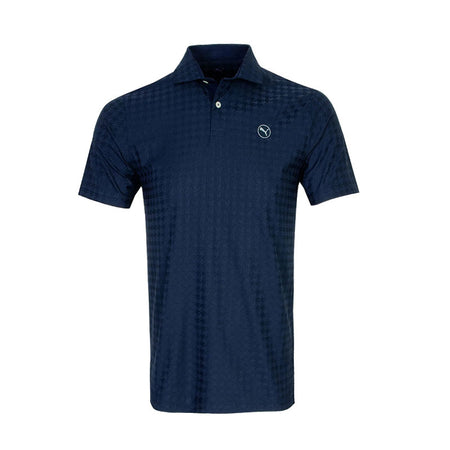 PUMA MATTR Houndstooth Men's Polo (Deep Navy)