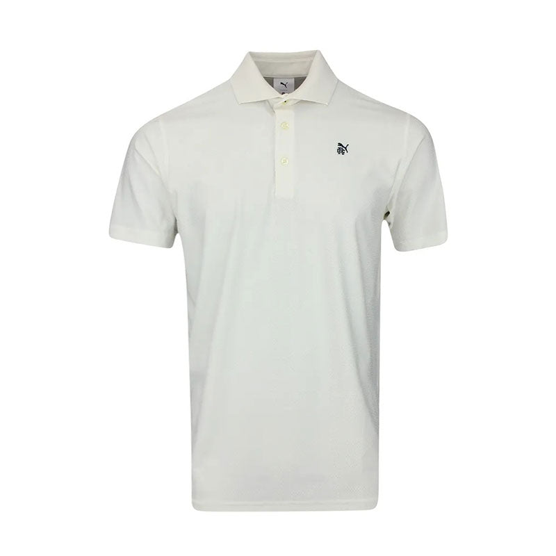 PUMA x REIGNING CHAMP MATTR Jacquard Men's Polo (Warm White)