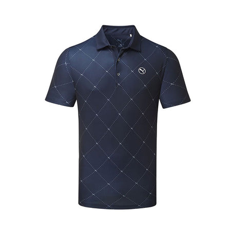 PUMA Pure 2.0 Argyle Men's Polo (Deep Navy)