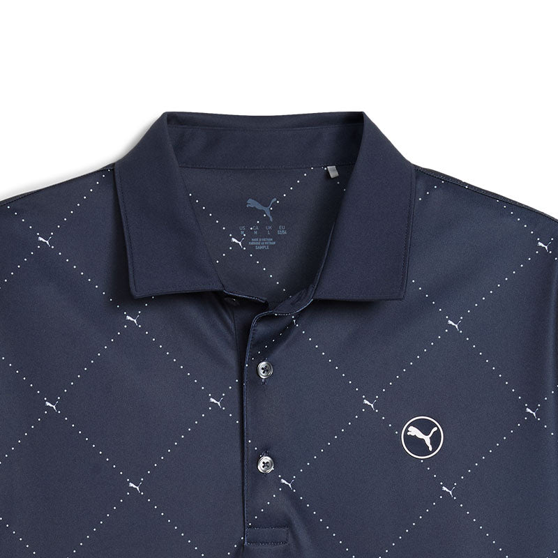 PUMA Pure 2.0 Argyle Men's Polo (Deep Navy)