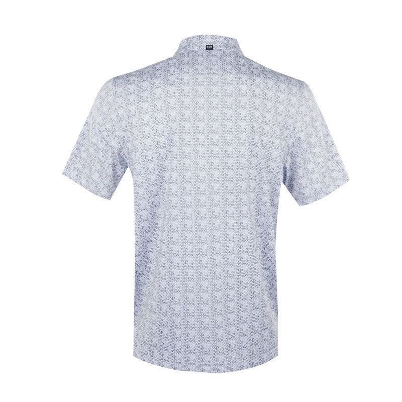 CUTTER & BUCK Poly Circle Print Men's Polo (Grey)