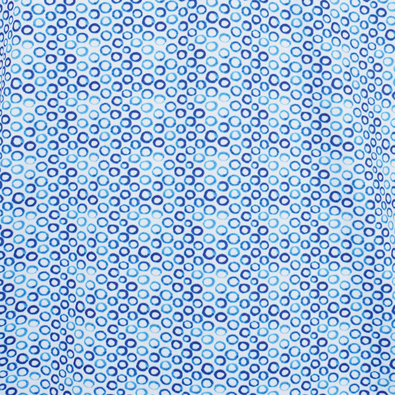 CUTTER & BUCK Poly Circle Print Men's Polo (Navy Blue)