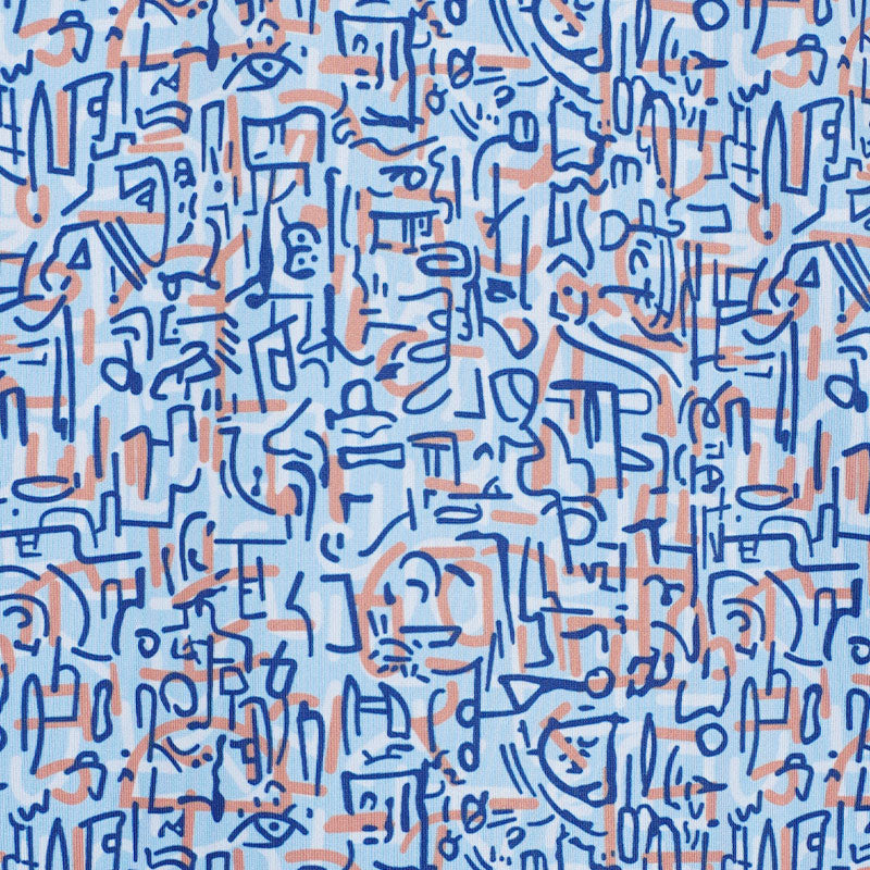 CUTTER & BUCK Poly Squiggle Print Men's Polo (Atlas)
