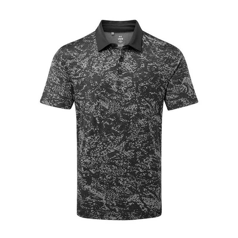 UNDER ARMOUR Playoff 3.0 Men's Printed Polo (Black)