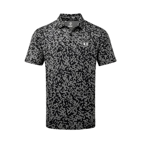 UNDER ARMOUR T2G Printed (2025) Men's Polo (Black/Castlerock)