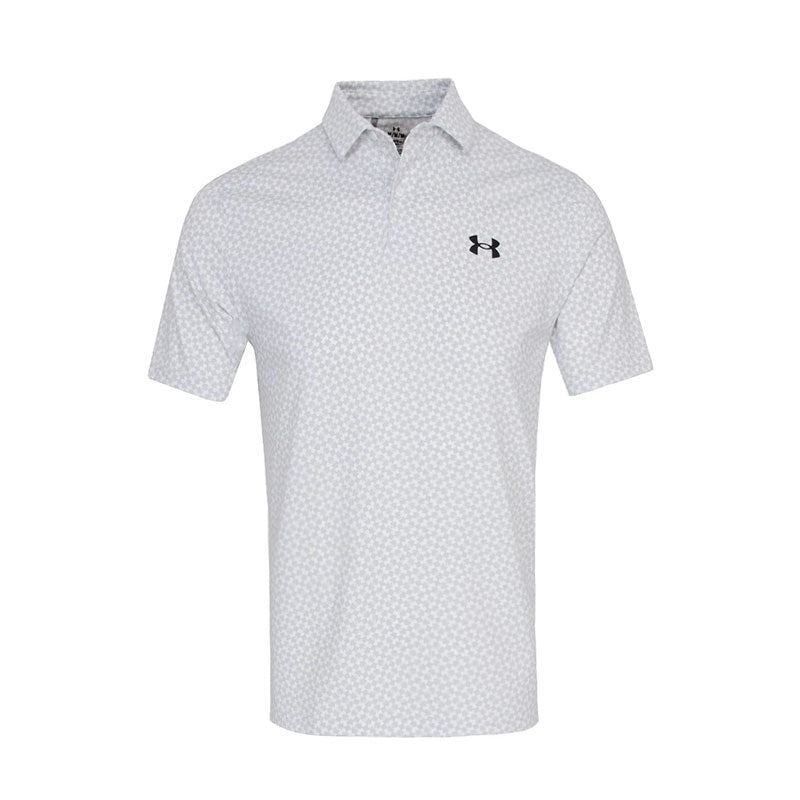 UNDER ARMOUR T2G Printed (2025) Men's Polo (White/Grey)