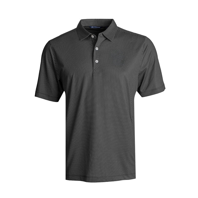 CUTTER & BUCK Pike Symmetry Men's Polo (Black/White)