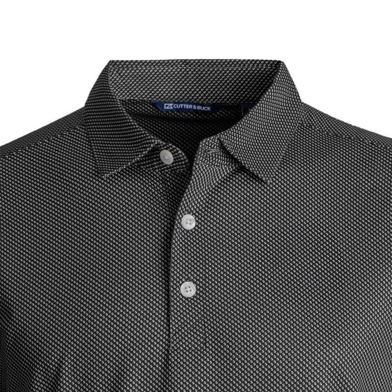 CUTTER & BUCK Pike Symmetry Men's Polo (Black/White)