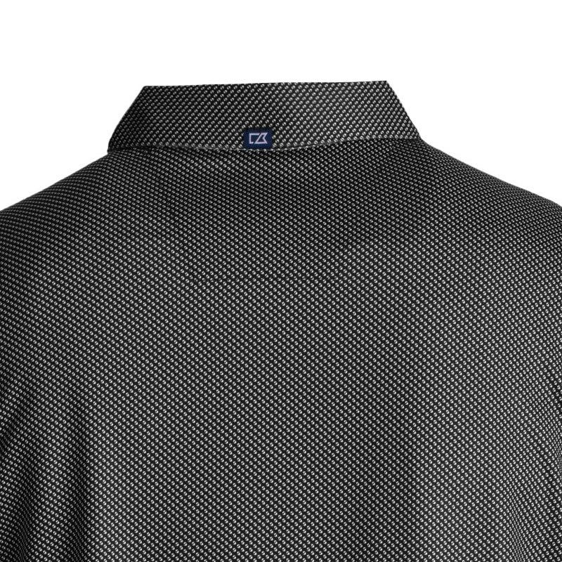 CUTTER & BUCK Pike Symmetry Men's Polo (Black/White)