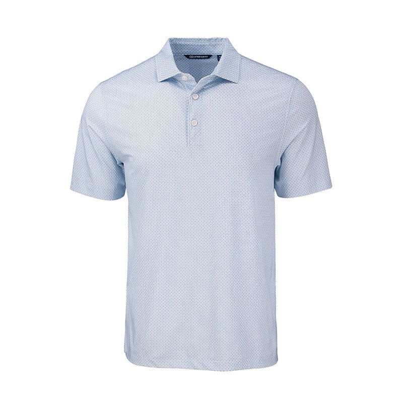 CUTTER & BUCK Pike Eco Diamond Dot Print Recycled Men's Polo (Hyacinth)
