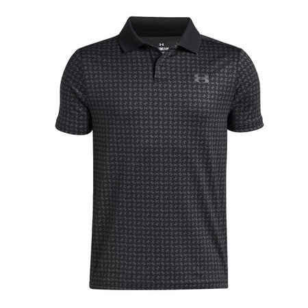 UNDER ARMOUR Matchplay Boy's Printed Polo (Black/Grey)
