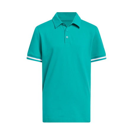 ADIDAS Pique Club Boy's Polo (Teal)