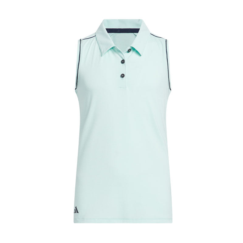 ADIDAS Performance Girl's Sleeveless Polo (Aqua)