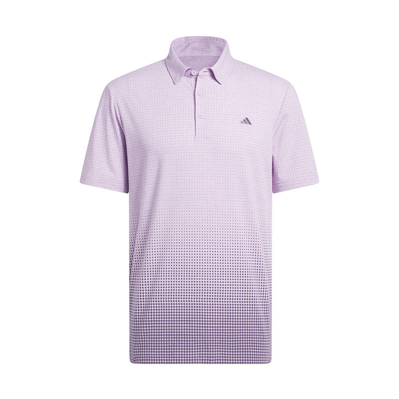 ADIDAS Go-To Rise Print Men's Polo (Plum)
