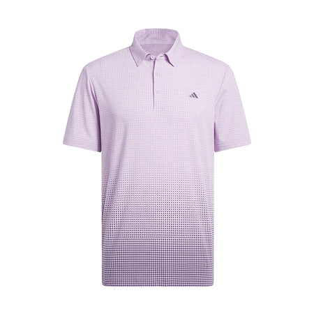 ADIDAS Go-To Rise Print Men's Polo (Plum)