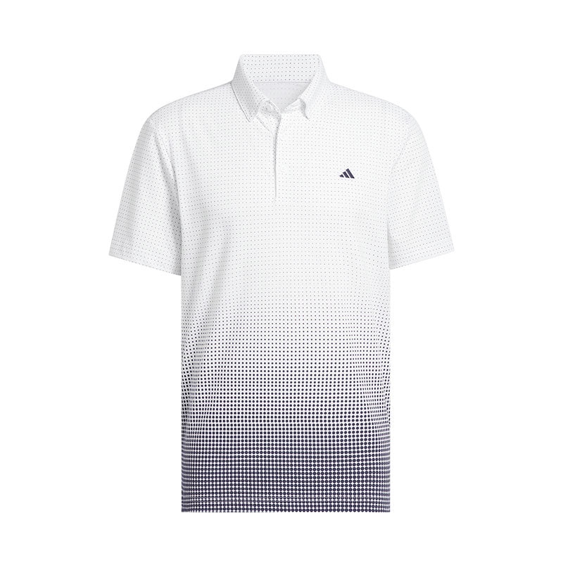 ADIDAS Go-To Rise Print Men's Polo (White)