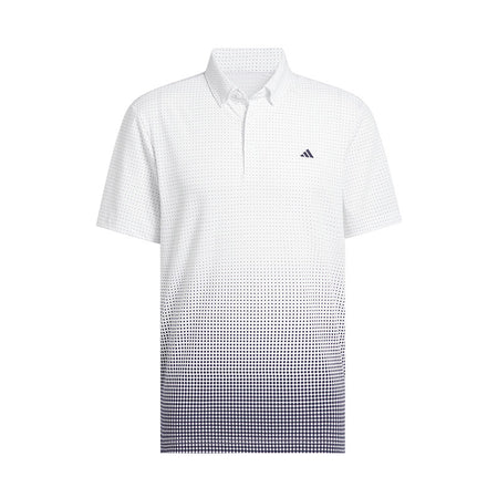 ADIDAS Go-To Rise Print Men's Polo (White)