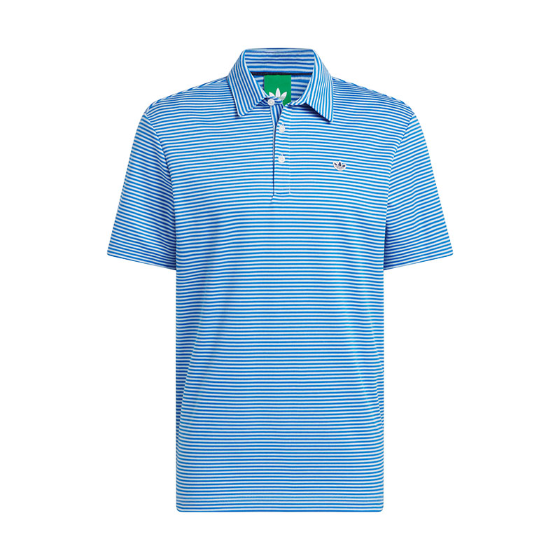ADIDAS Originals Stripe Men's Pique Polo (Clear Sky)
